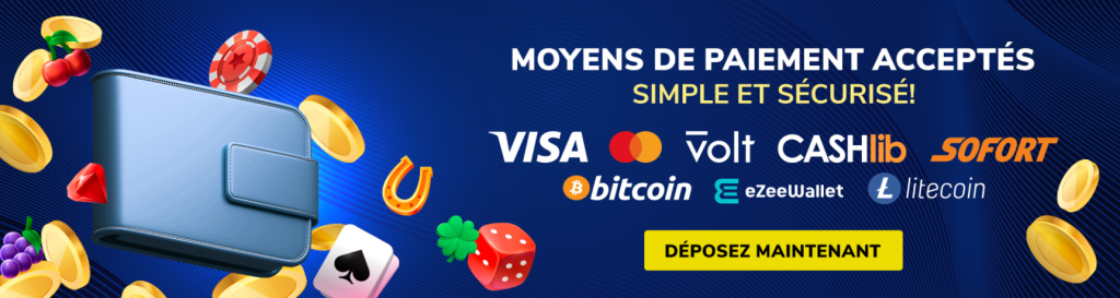 Image showcasing symbols of cryptocurrencies and traditional cash to represent the payment options available at the casino.