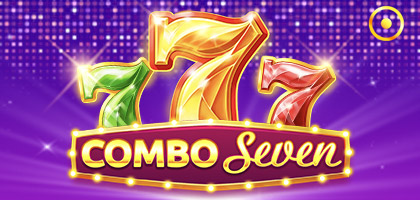 Image of vibrant slot reels featuring classic lucky sevens and fruit symbols in the game Combo Seven.