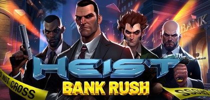 Dynamic scene of a bank vault being cracked open during a daring heist in the Heist Bank Rush game.