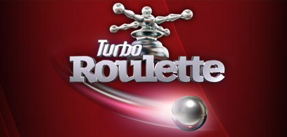 Fast-paced roulette wheel spinning rapidly in Turbo Roulette, designed for quick play.